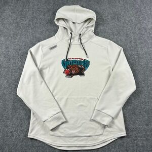 Legends Vancouver Grizzlies Hoodie Mens XL Cream NBA Basketball Retro Streetwear